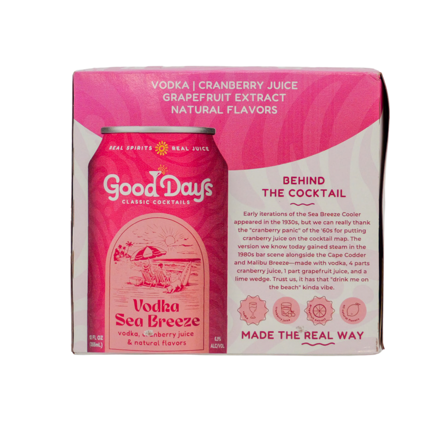 Vodka Sea Breeze - 4 Pack
