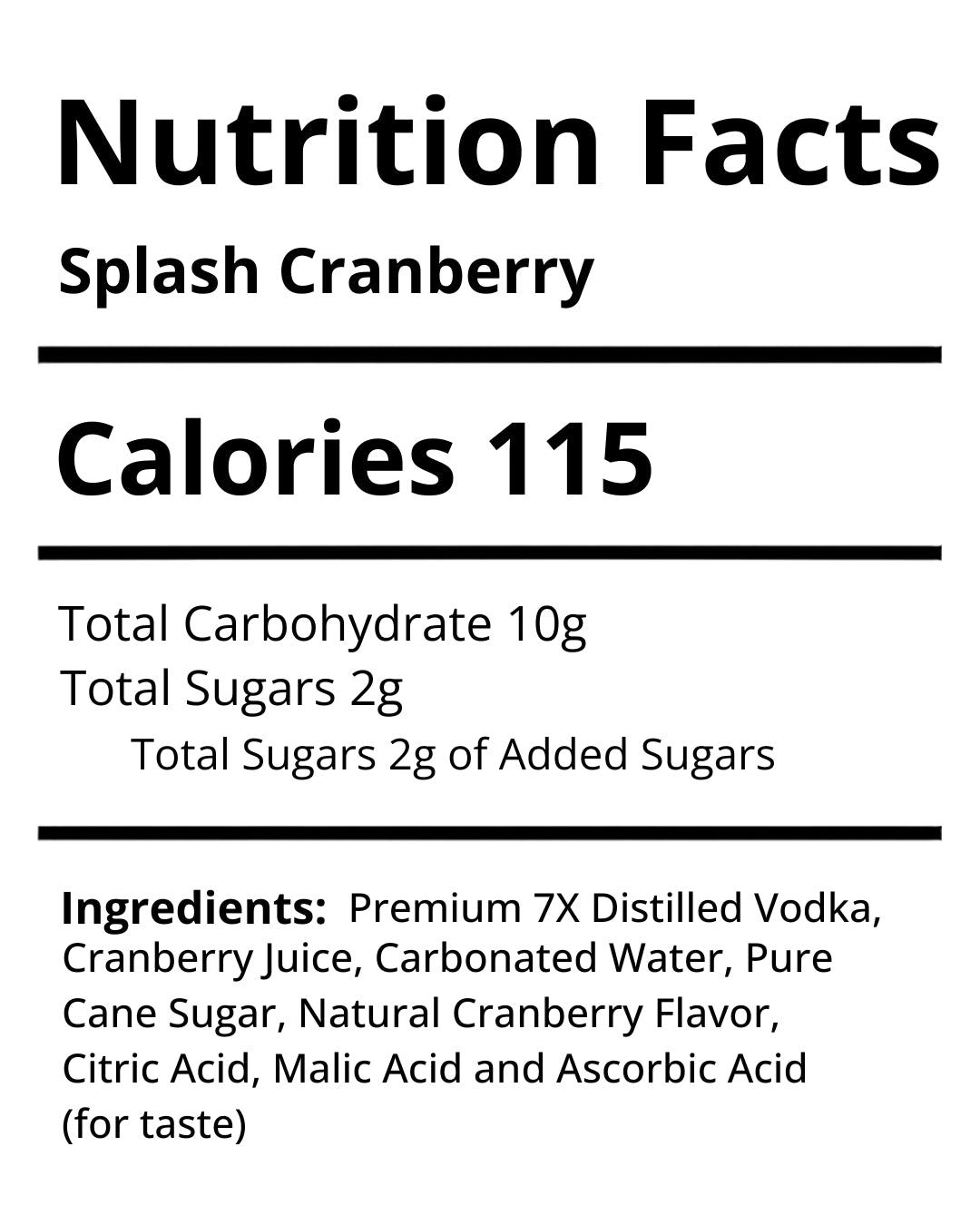 Splash Cranberry - 4 Pack