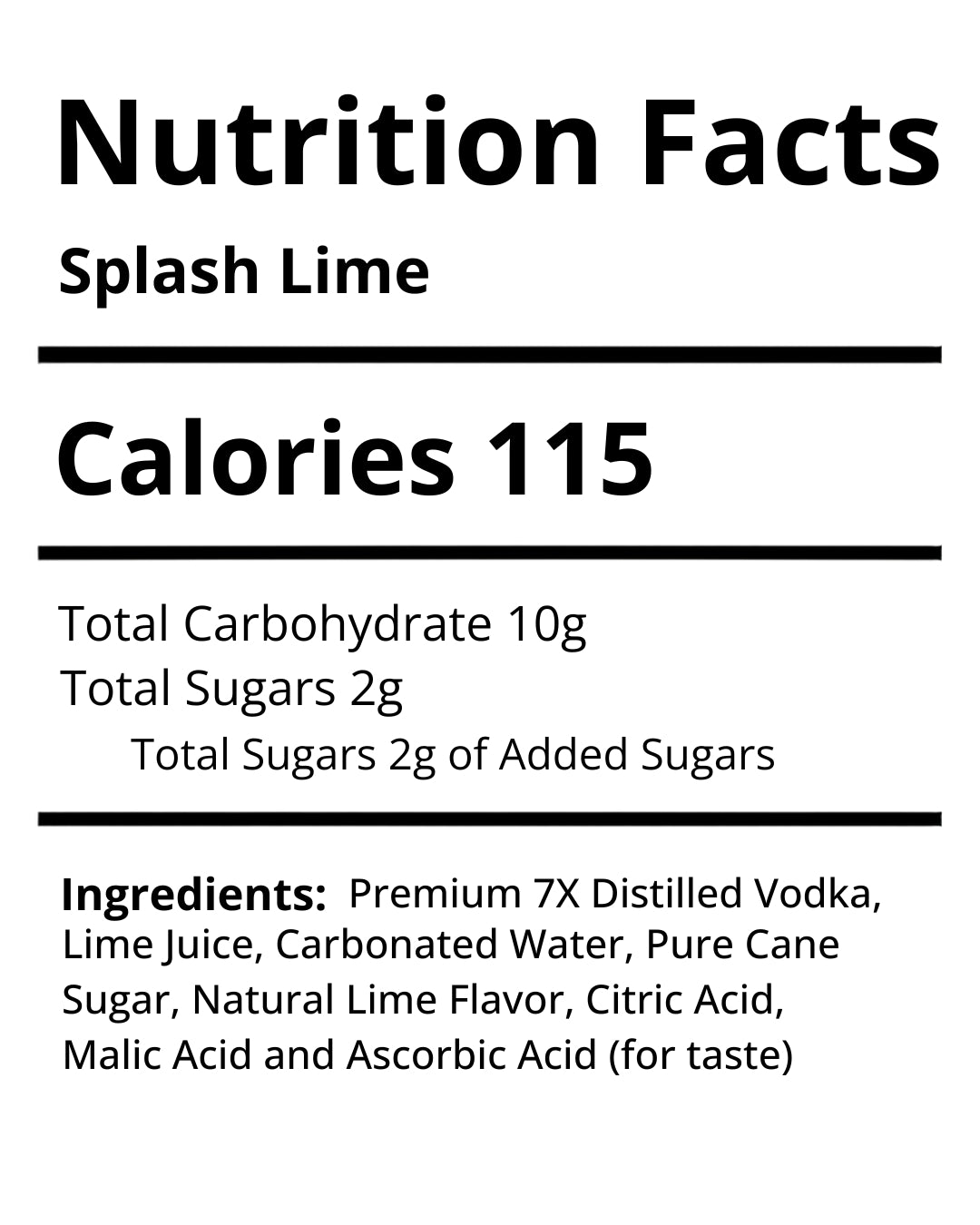Splash Lime - 4 Pack
