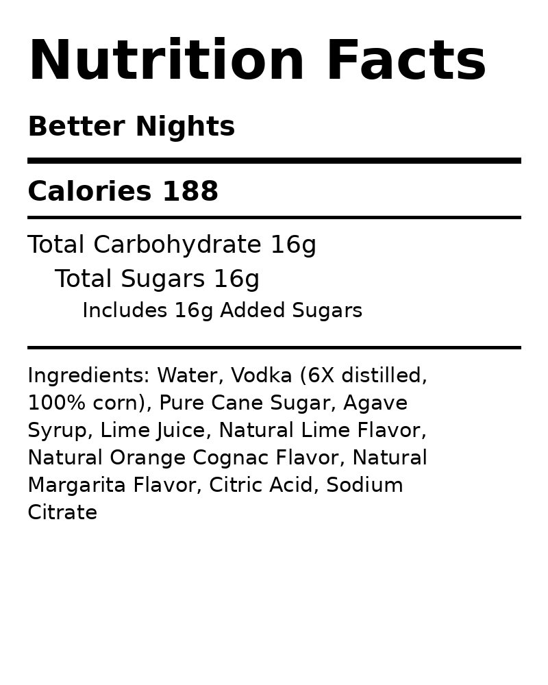 Vodka Margarita (Better Nights) - 4 Pack